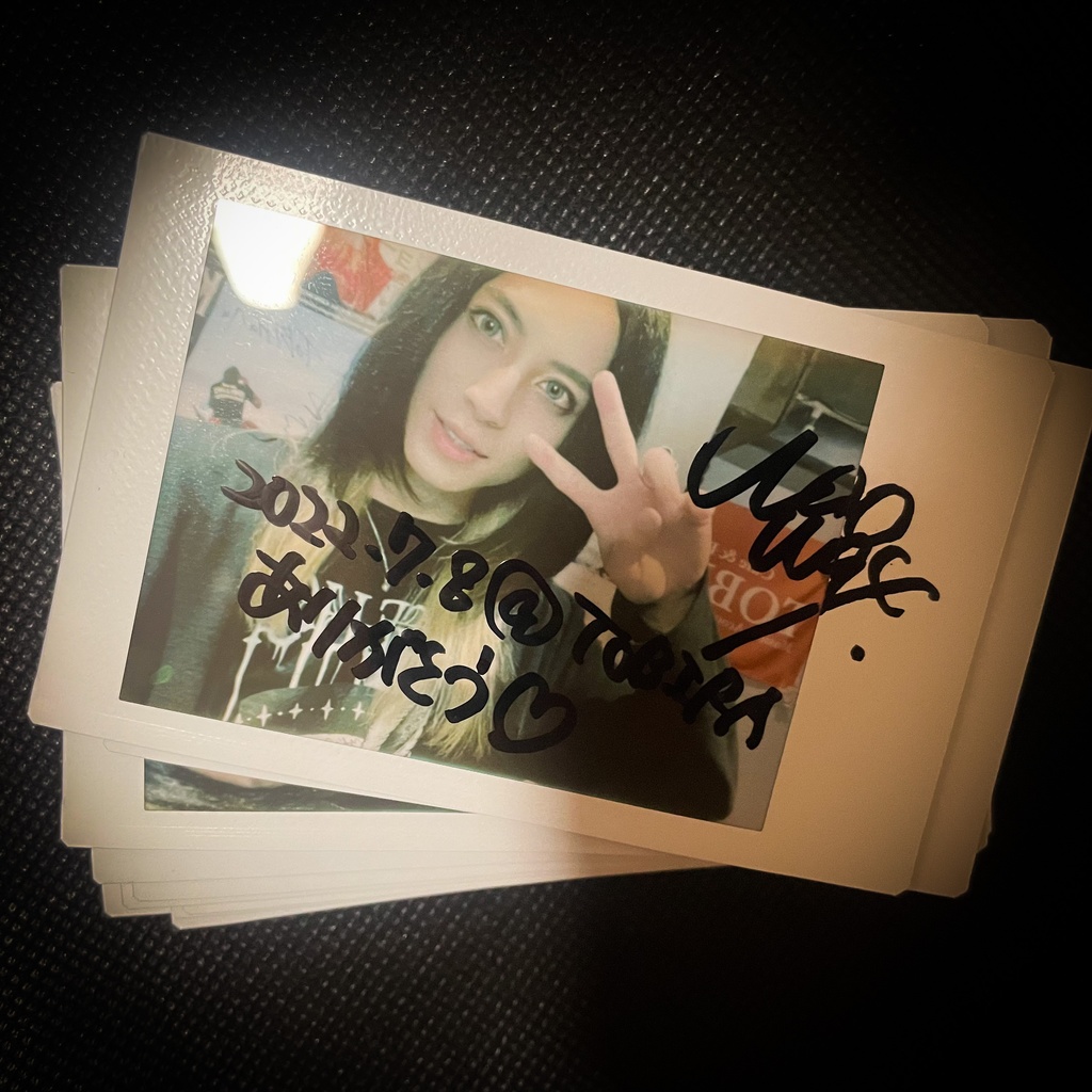 サイン入りチェキセット（2022.7.8@東心斎橋TOBIRA）