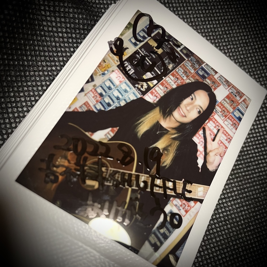 サイン入りチェキセット（2022.8.19@吉祥寺SHUFFLE）