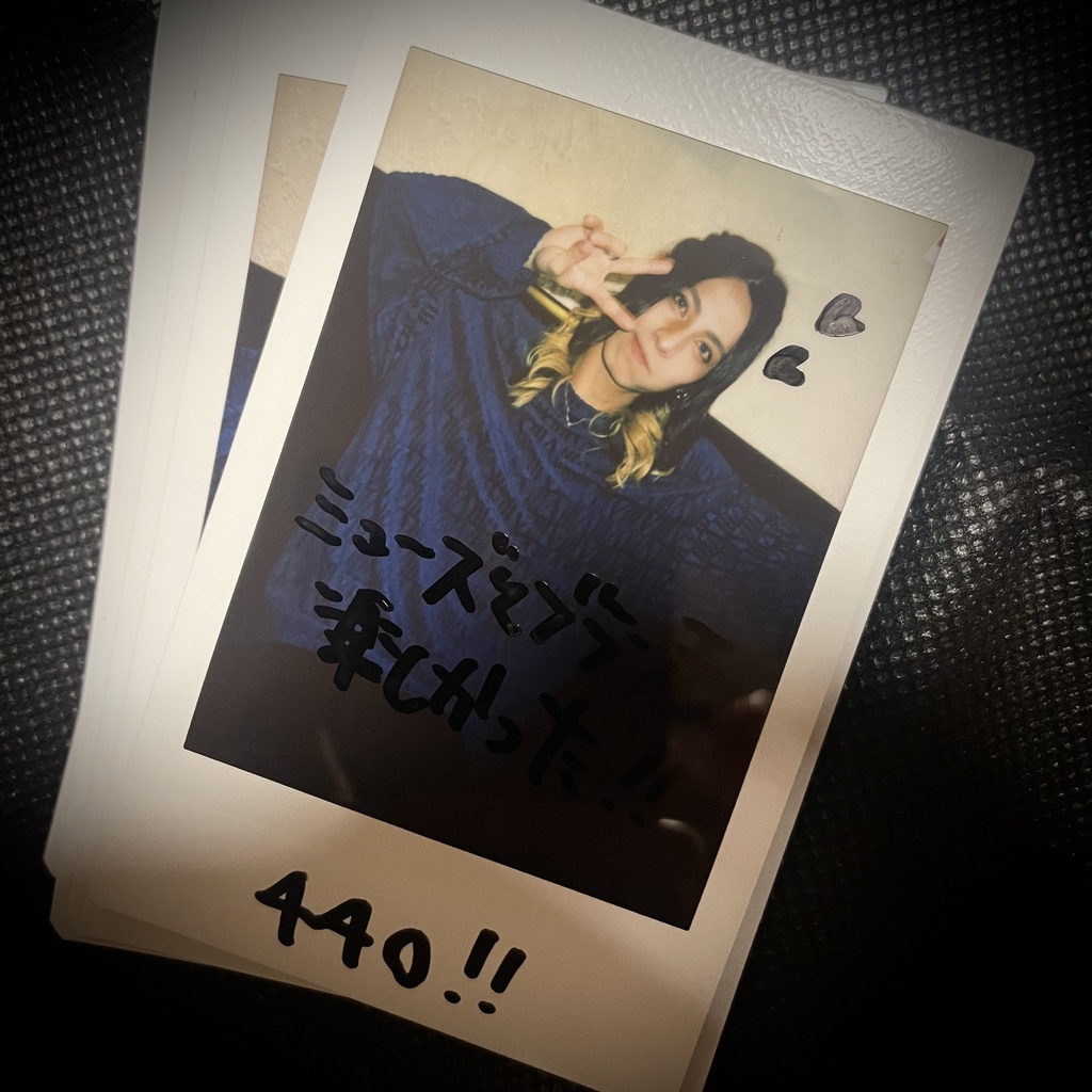 サイン入りチェキセット（2022.9.17@下北沢440）