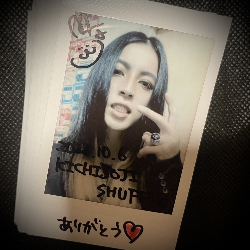 サイン入りチェキセット（2022.10.6@吉祥寺SHUFFLE）