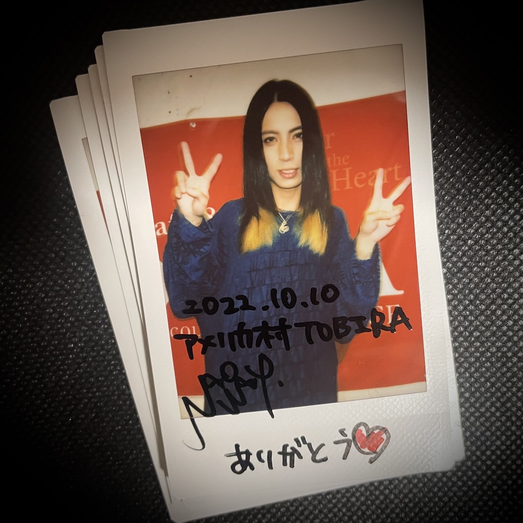 サイン入りチェキセット（2022.10.10@アメリカ村TOBIRA）