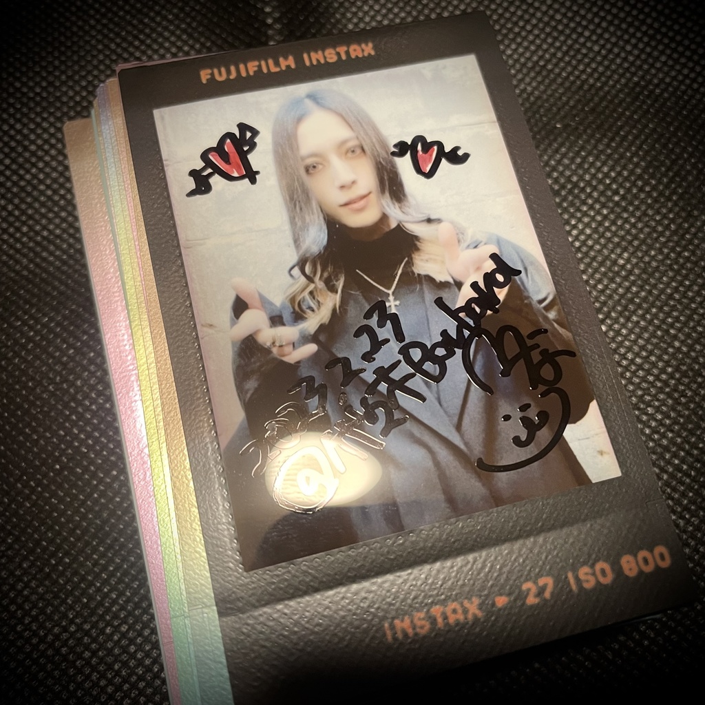 サイン入りチェキセット（2023.2.23@代々木Barbara）