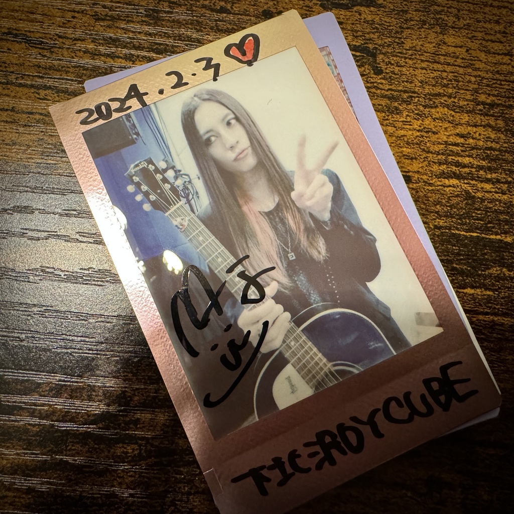 サイン入りチェキセット（2024.2.3@下北沢DY CUBE）