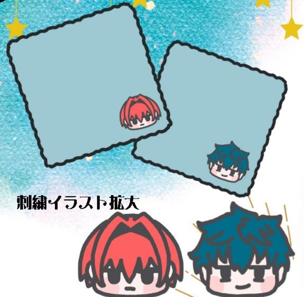 ゆるい新選組刺繍ハンカチ