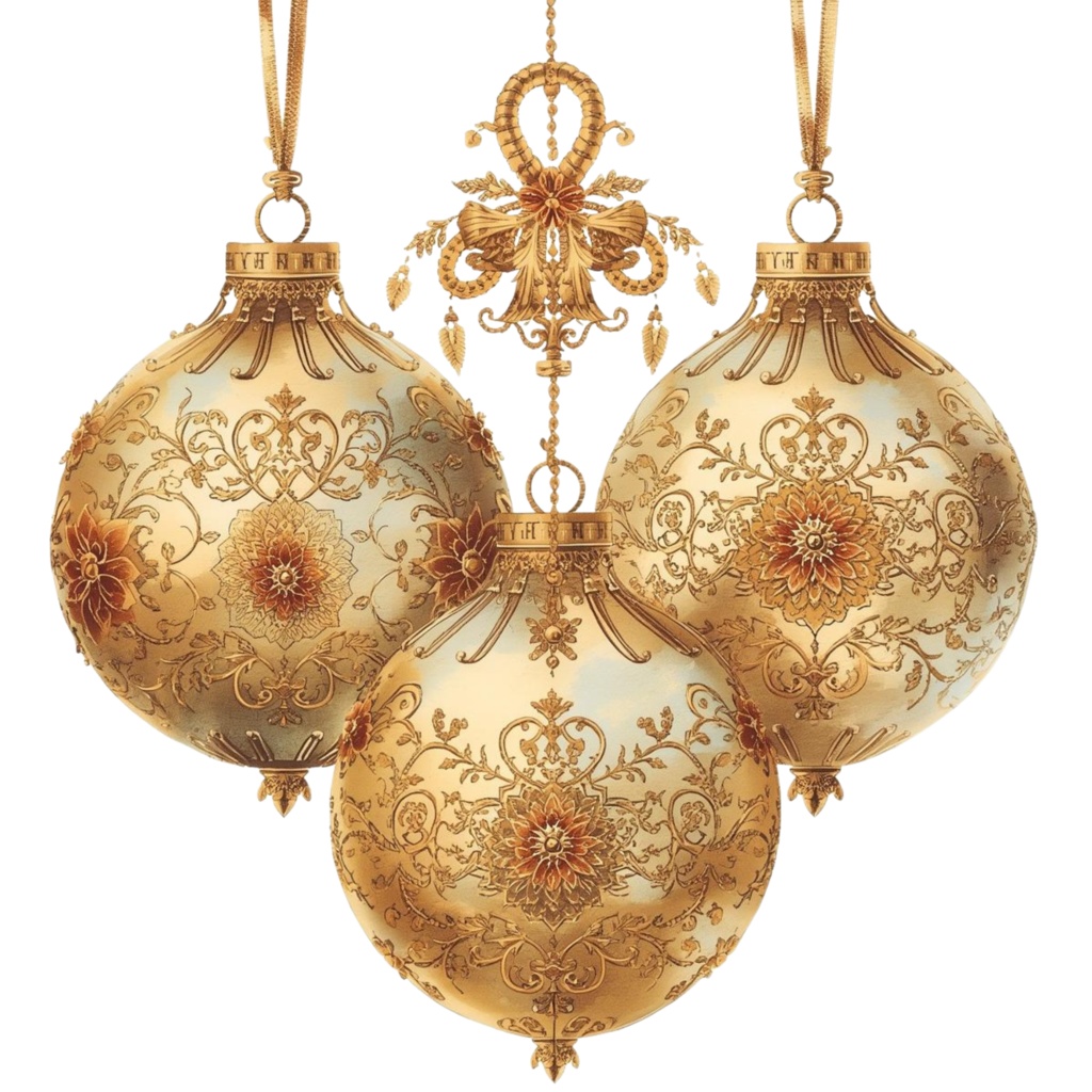 Antique Christmas Elegance – Gold Edition
