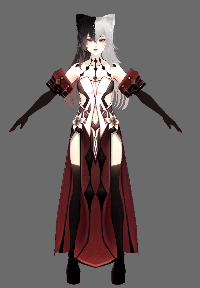 Vroid - Cosplay "La Signora" - Genshin Impact