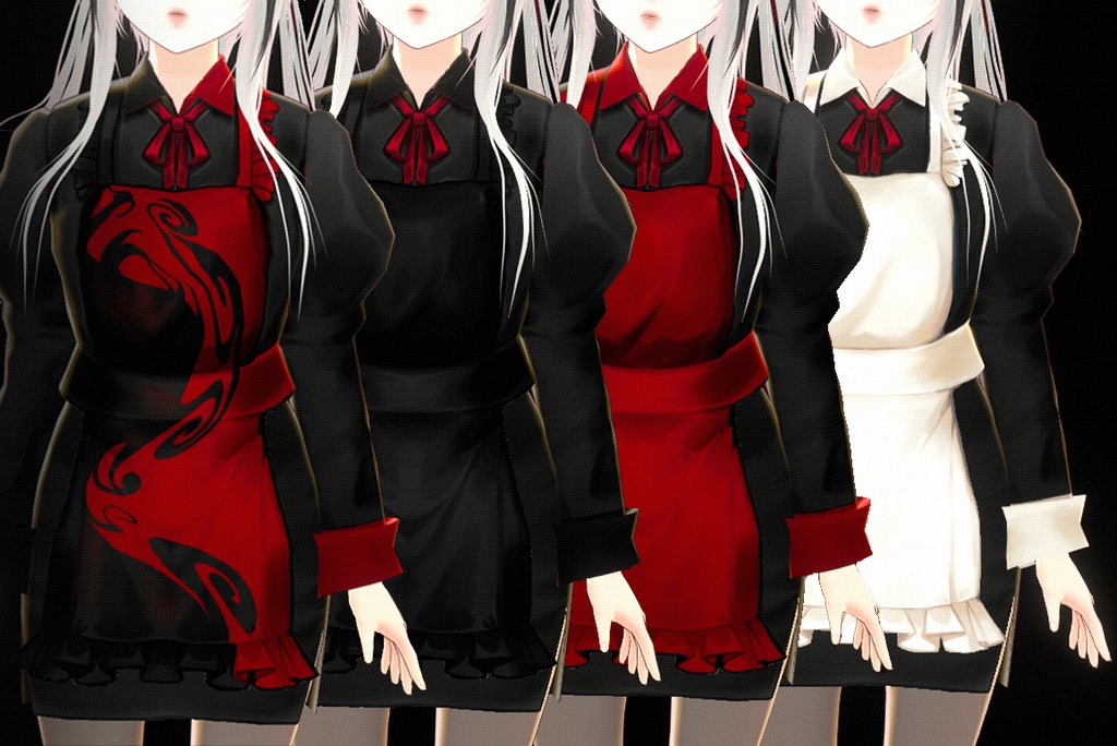 Vroid - waitress suit