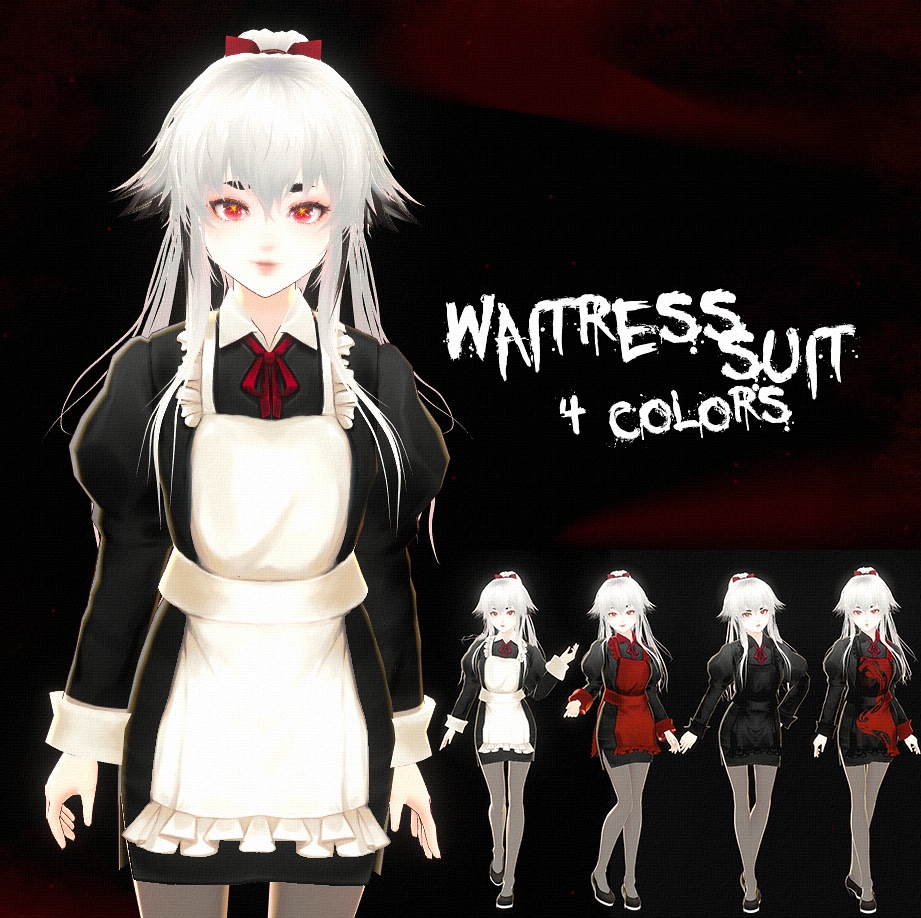 Vroid - waitress suit