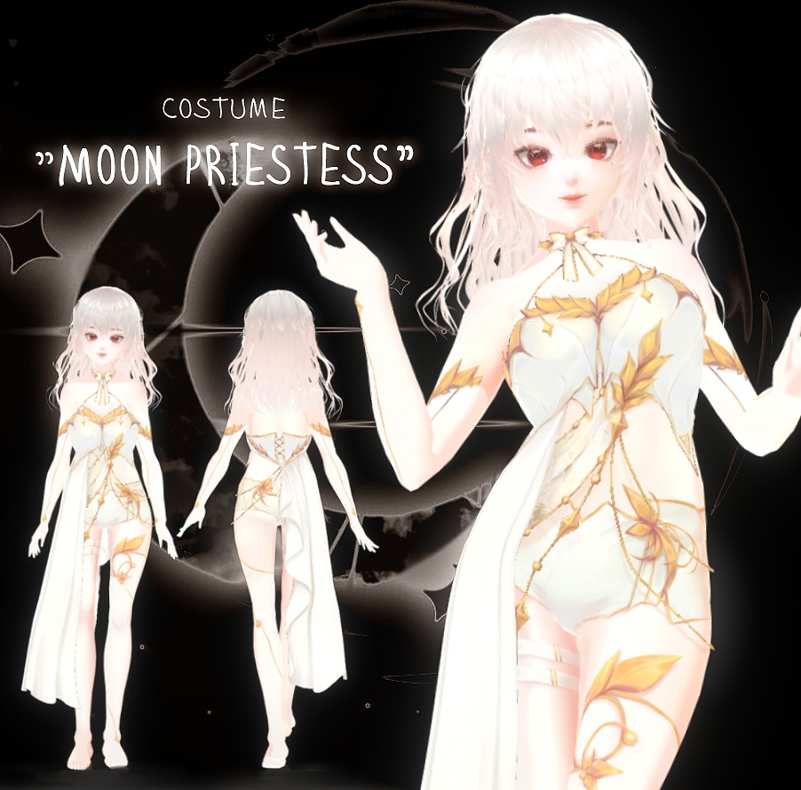 Vroid -  Moon priestess [Costume]