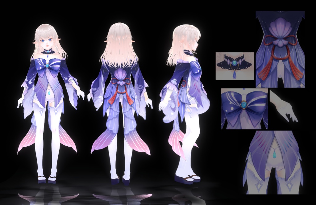 Vroid - Cosplay Kokomi - Genshin Impact