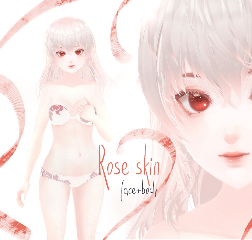 Vroid - skin and face textures "ROSE"