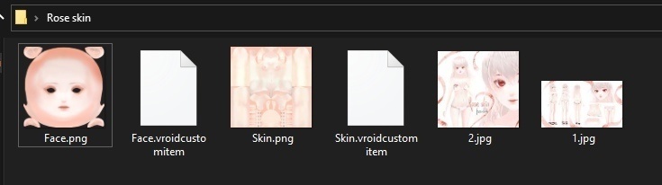 Vroid - skin and face textures "ROSE"