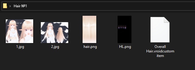 Vroid - Hair presets №1
