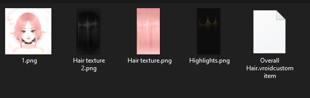 Vroid - Hair presets №2