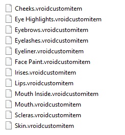 Vroid - Face set "Black Lily"
