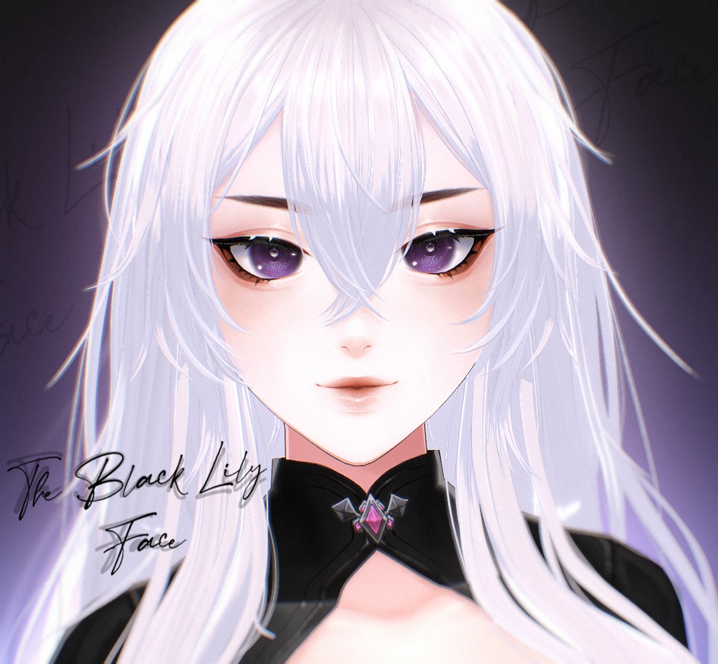 Vroid - Face set "Black Lily"