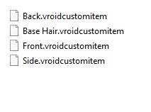 Vroid - Hair preset №6 "Black Lily"