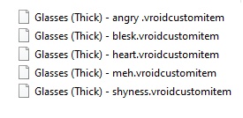 Vroid - Additional accessories for setting up emotions