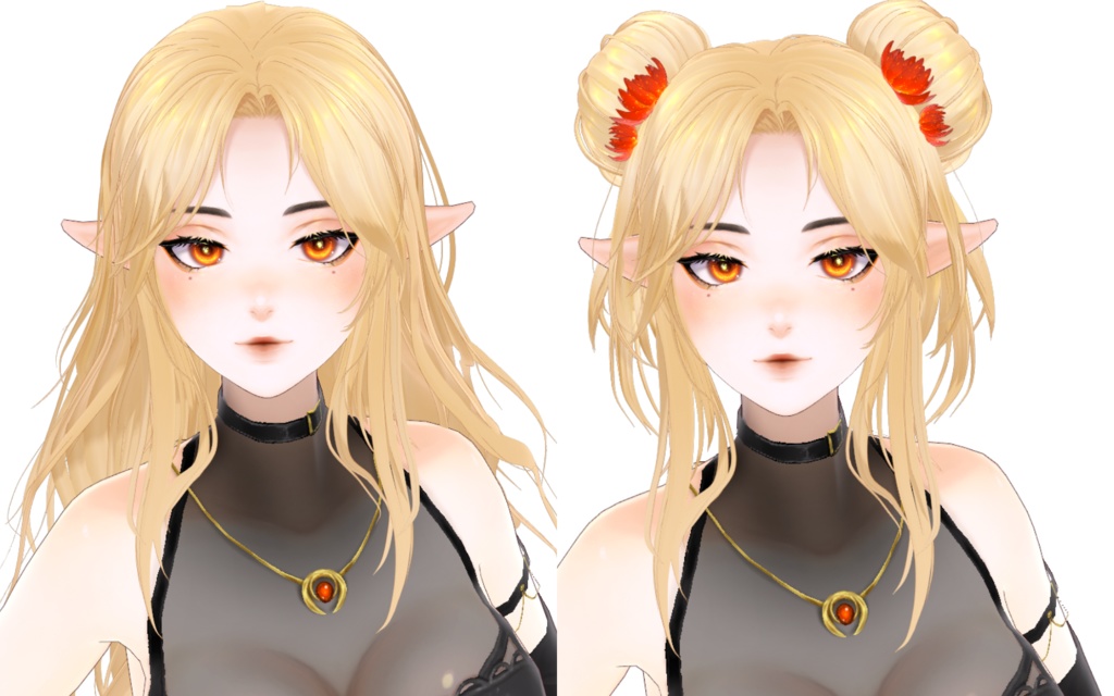 VROID - The fiery flower set