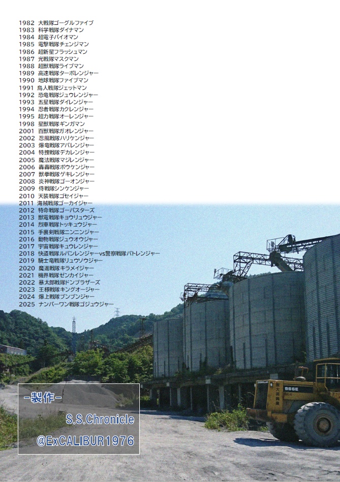 スーパー戦隊ロケ地Ex -寄居採石場篇- 1982~2025