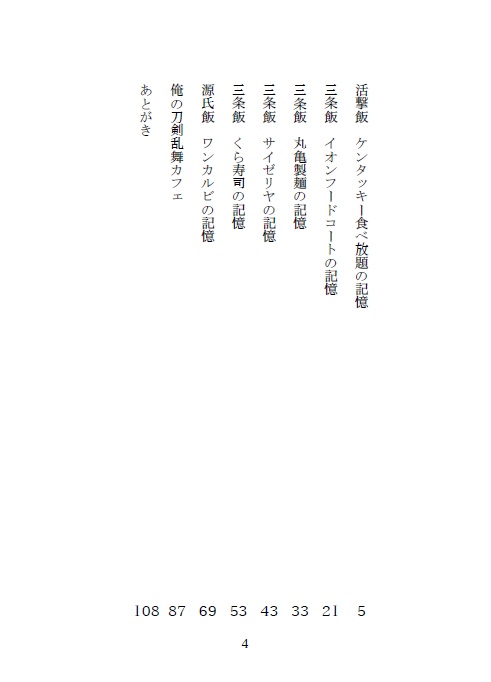 刀剣飯・セット購入用