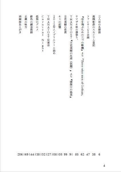 THANATOS同人短編集