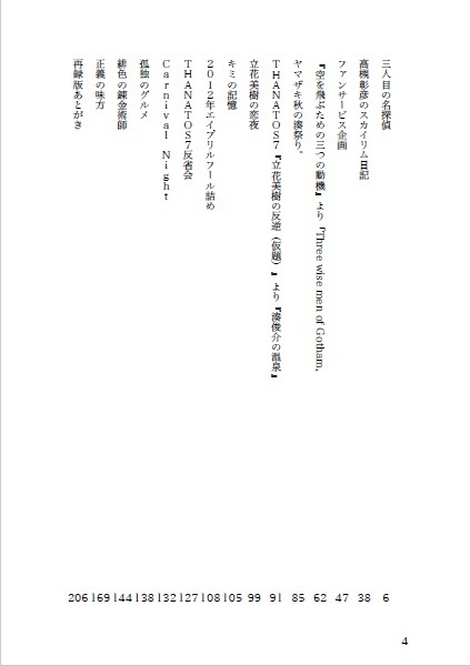 THANATOS同人短編集