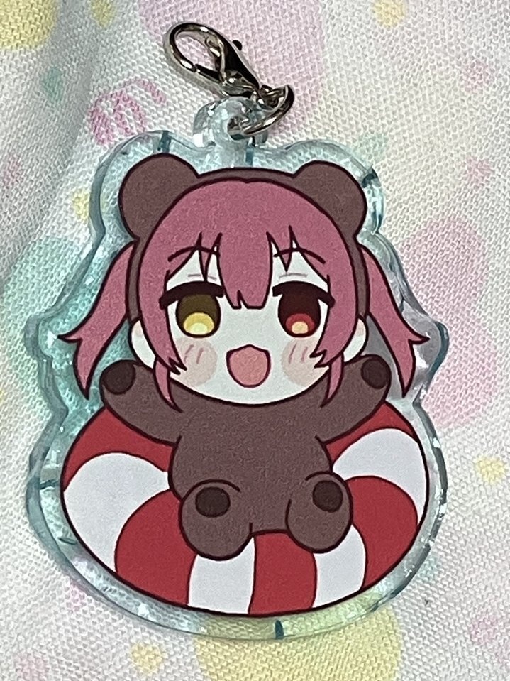 うきわクマリン アクリルチャーム