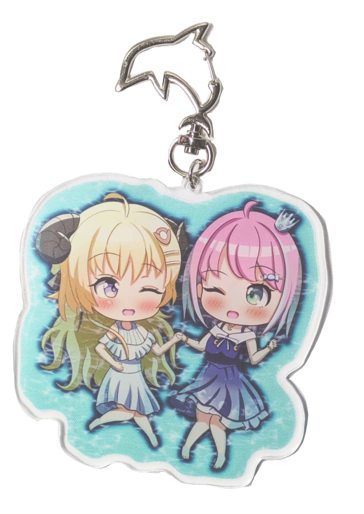 わたがしてぇてぇ 水面アクリルキーホルダー