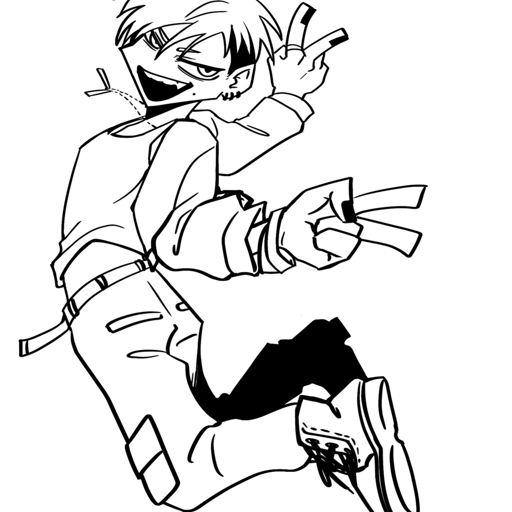 【Procreateブラシ】カートゥーンキャラとかが楽しく描けるブラシ