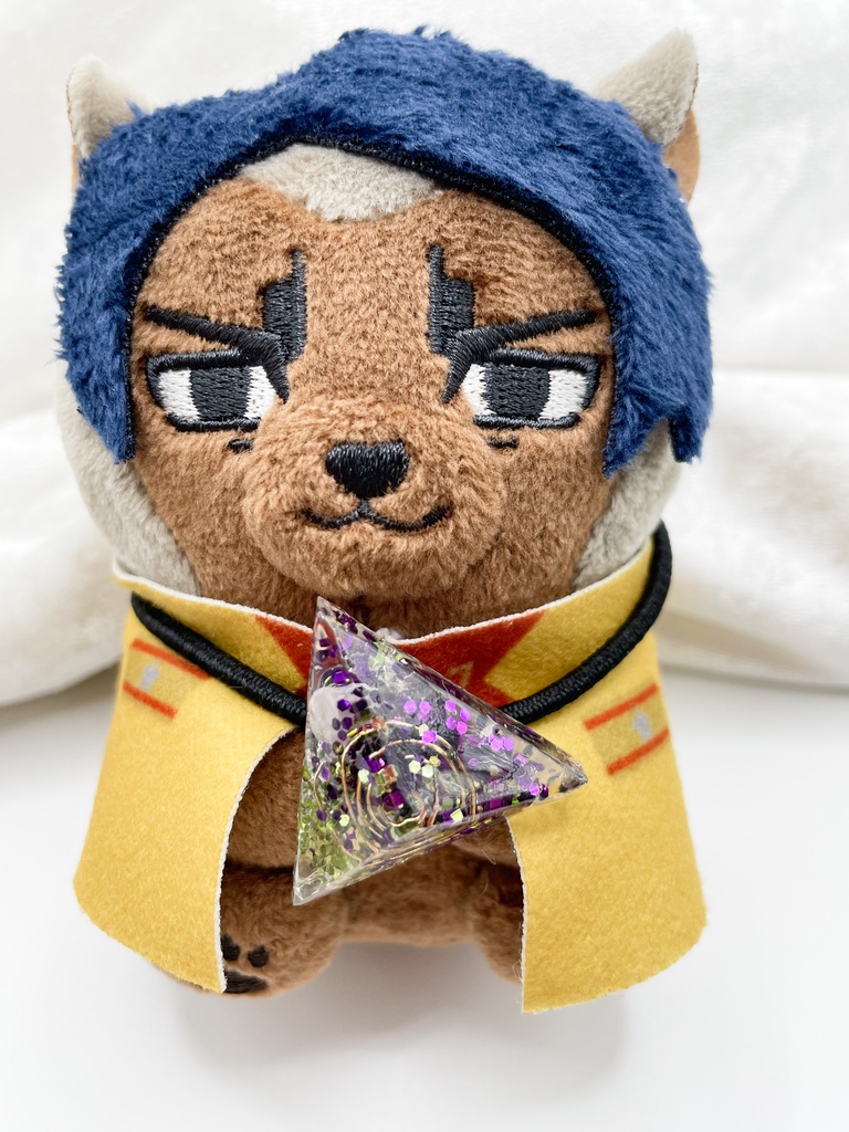 One of a Kind Hair Tie|三角錐のオルゴナイトの天然石ヘアゴム/緑×紫・ローズクォーツ|g-011【One of a Kind Pyramid Hair Tie – Natural Stone Accessory】