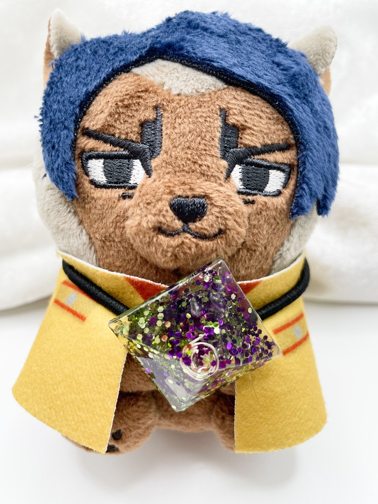 One of a Kind Hair Tie|四角錐のオルゴナイト天然石ヘアゴム(緑×紫・ローズクォーツ)|g-012【One of a Kind Pyramid Hair Tie – Natural Stone Accessory】