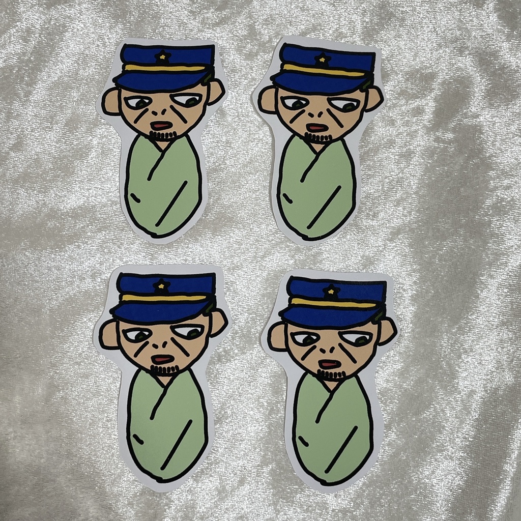 おくるみ月島・フレークシール(月島×4)