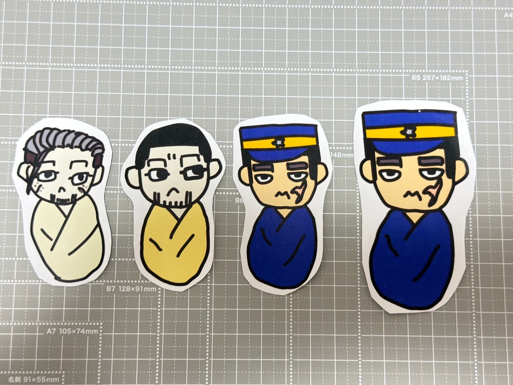 おくるみ野間尾・フレークシール(セット3パターンあり)【ファングッズ】