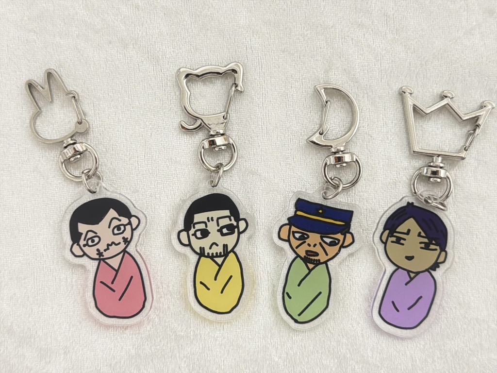 金カムおくるみシリーズのアクリルキーホルダー(全7種あり)【ファングッズ】