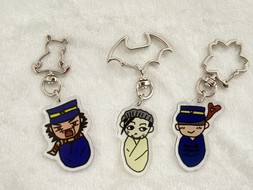 金カムおくるみシリーズのアクリルキーホルダー(全7種あり)【ファングッズ】