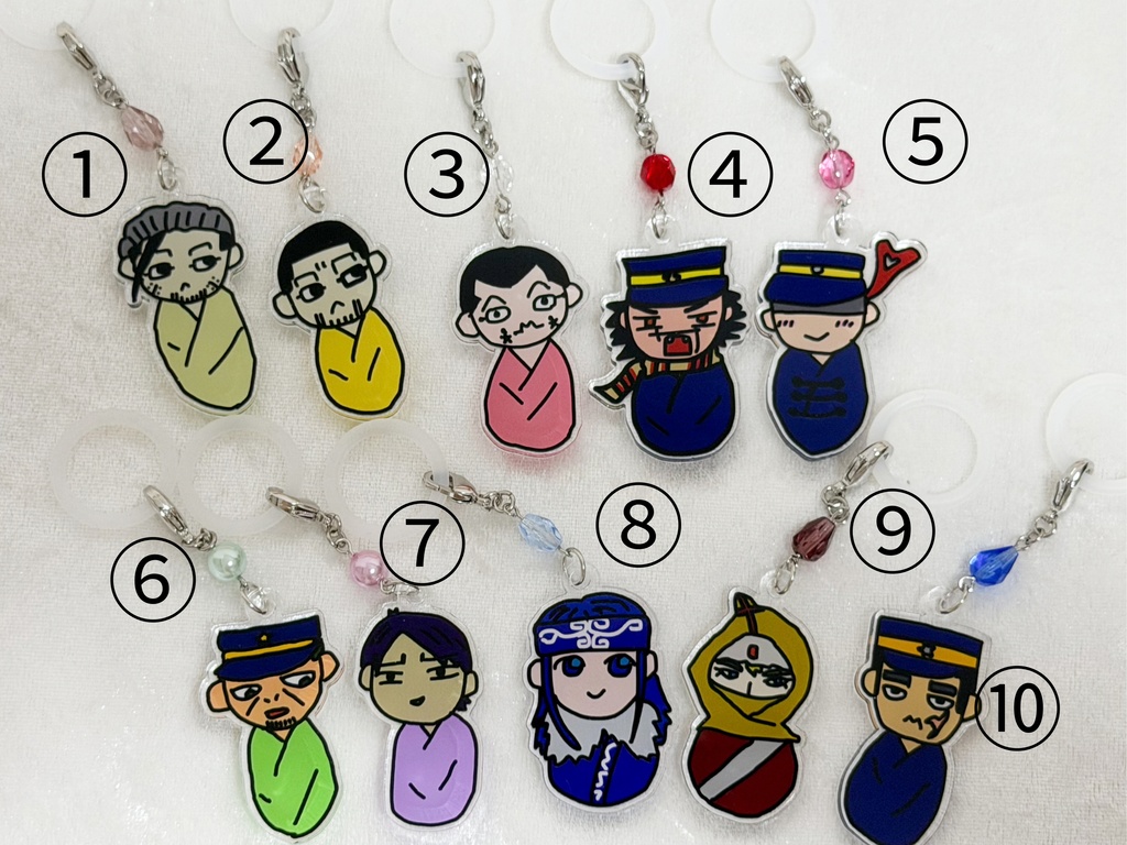 金カムおくるみシリーズのアンブレラマーカー(全10種あり)【ファングッズ】