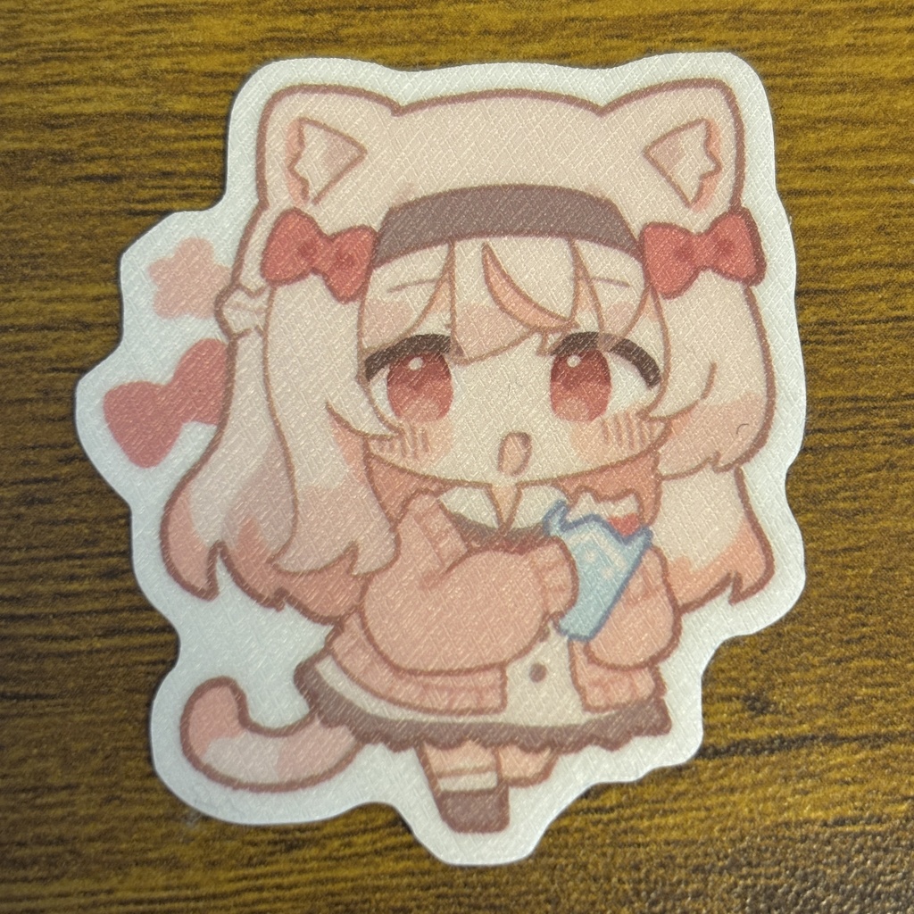 いちごねこステッカー