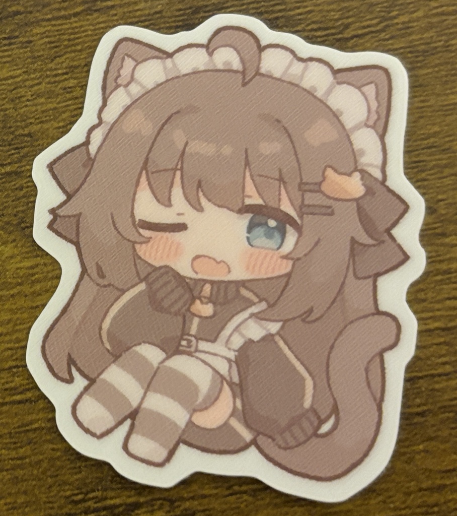 ジャージメイドびあちゃんステッカー