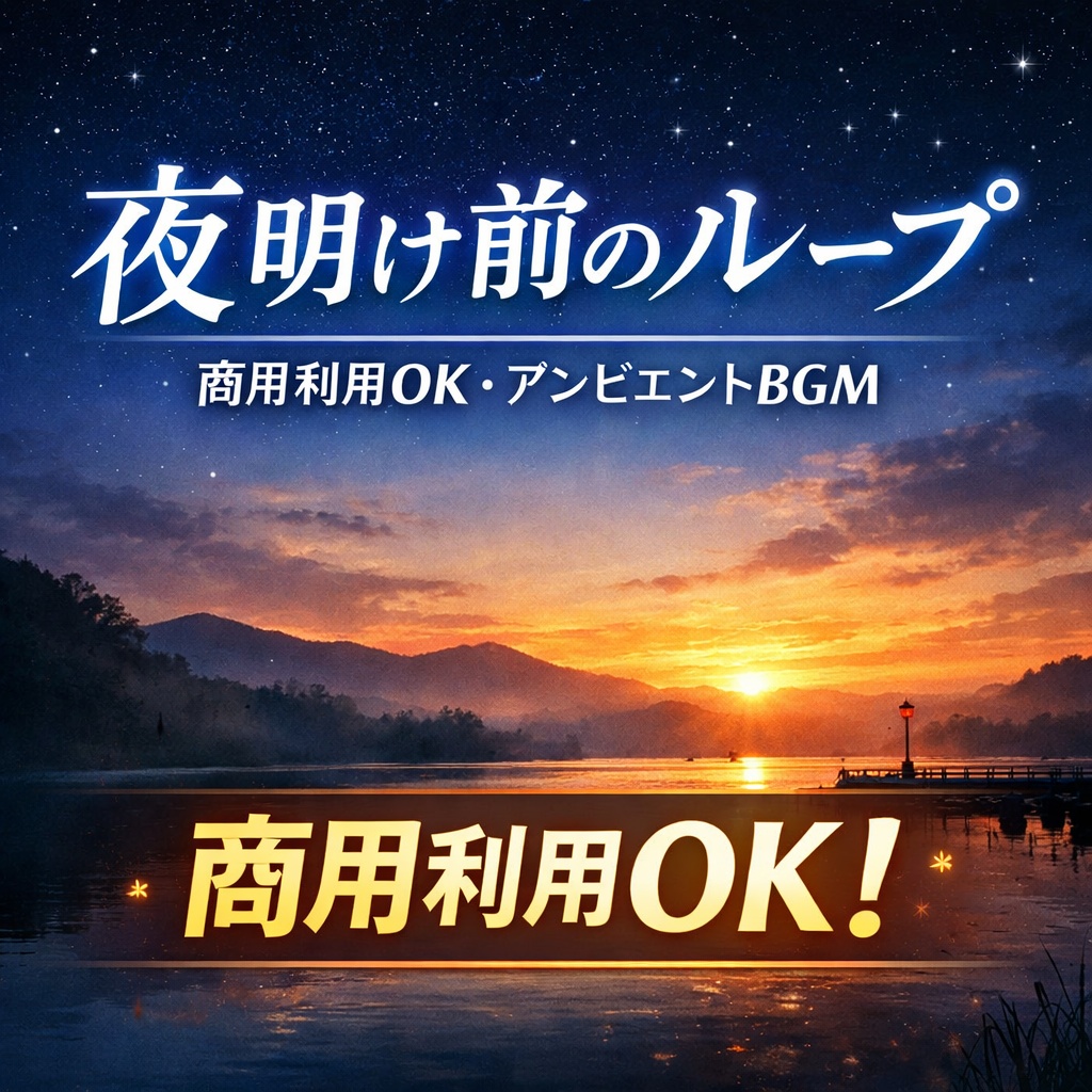 夜明け前のループ — 商用利用OK・映像/ゲーム向けアンビエントBGM