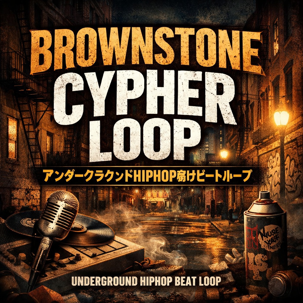 Brownstone Cypher Loop – アンダーグラウンドHIPHOP向けビートループ
