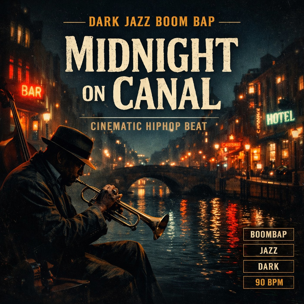 【Dark Jazz Boom Bap】Midnight on Canal｜シネマティックHiphop Beat