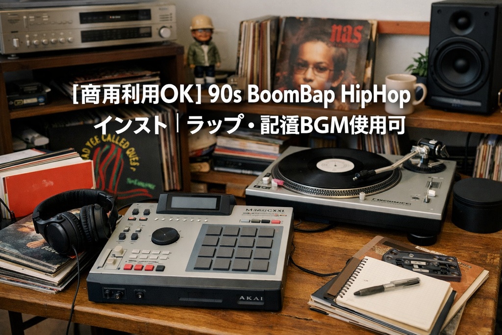 【商用利用OK】90s Boom Bap HipHop インスト|ラップ・配信BGM用