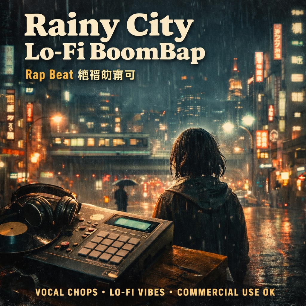 Rainy City Lo-Fi BoomBap|Rap Beat 商用利用可