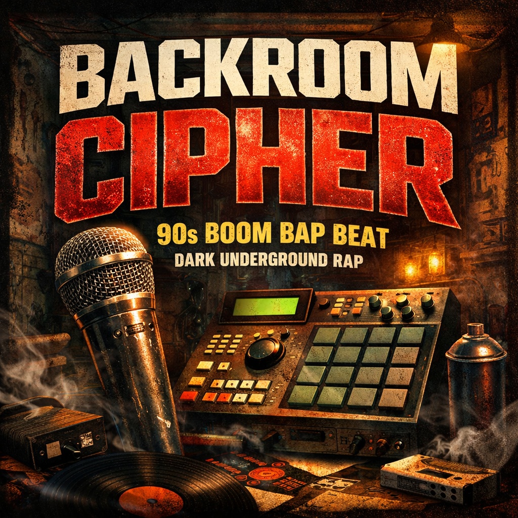 Backroom Cipher – 90s Boom Bap Hip Hop Beat | Dark Underground Rap Instrumental