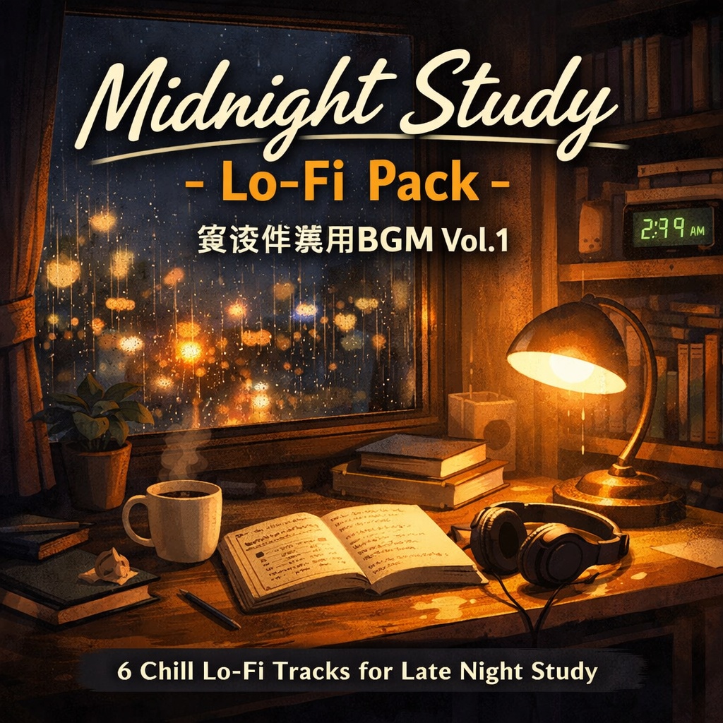 Midnight Study Lo-Fi Pack - 深夜作業用BGM Vol.1