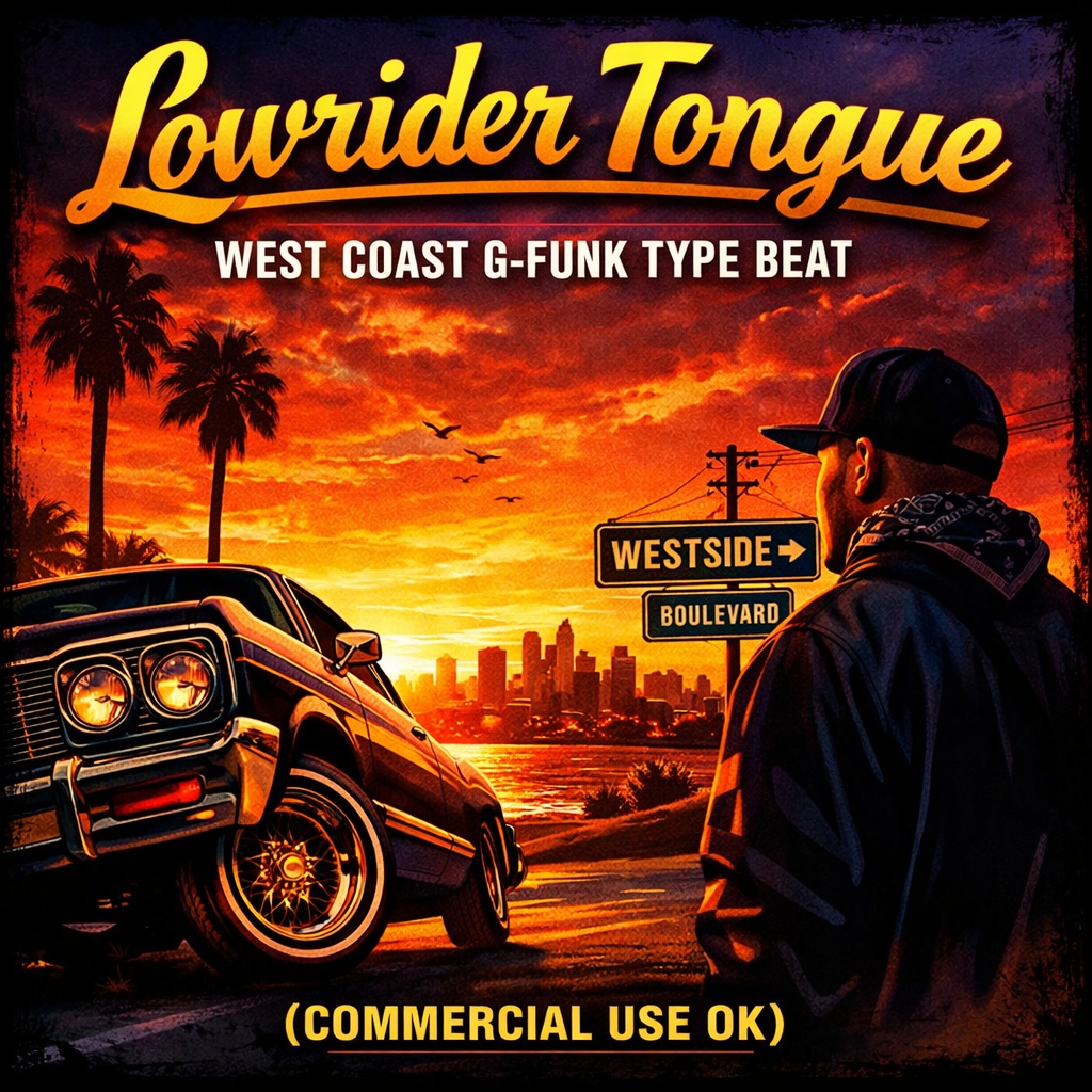 Lowrider Tongue – West Coast G-Funk Type Beat (Commercial Use OK)