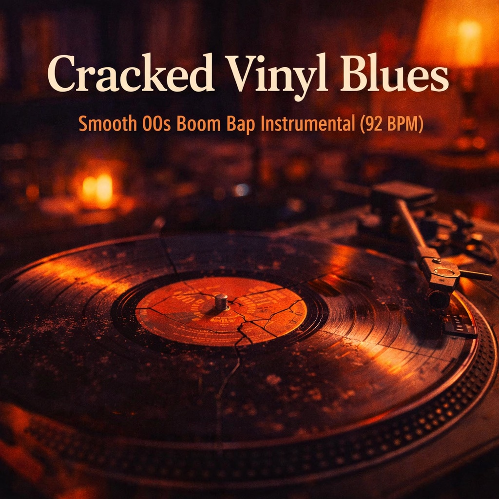 Cracked Vinyl Blues – Smooth 00s Boom Bap Instrumental (92 BPM)