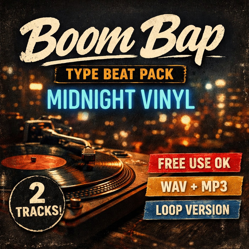 Boom Bap Type Beat Pack – Midnight Vinyl (2 Tracks)