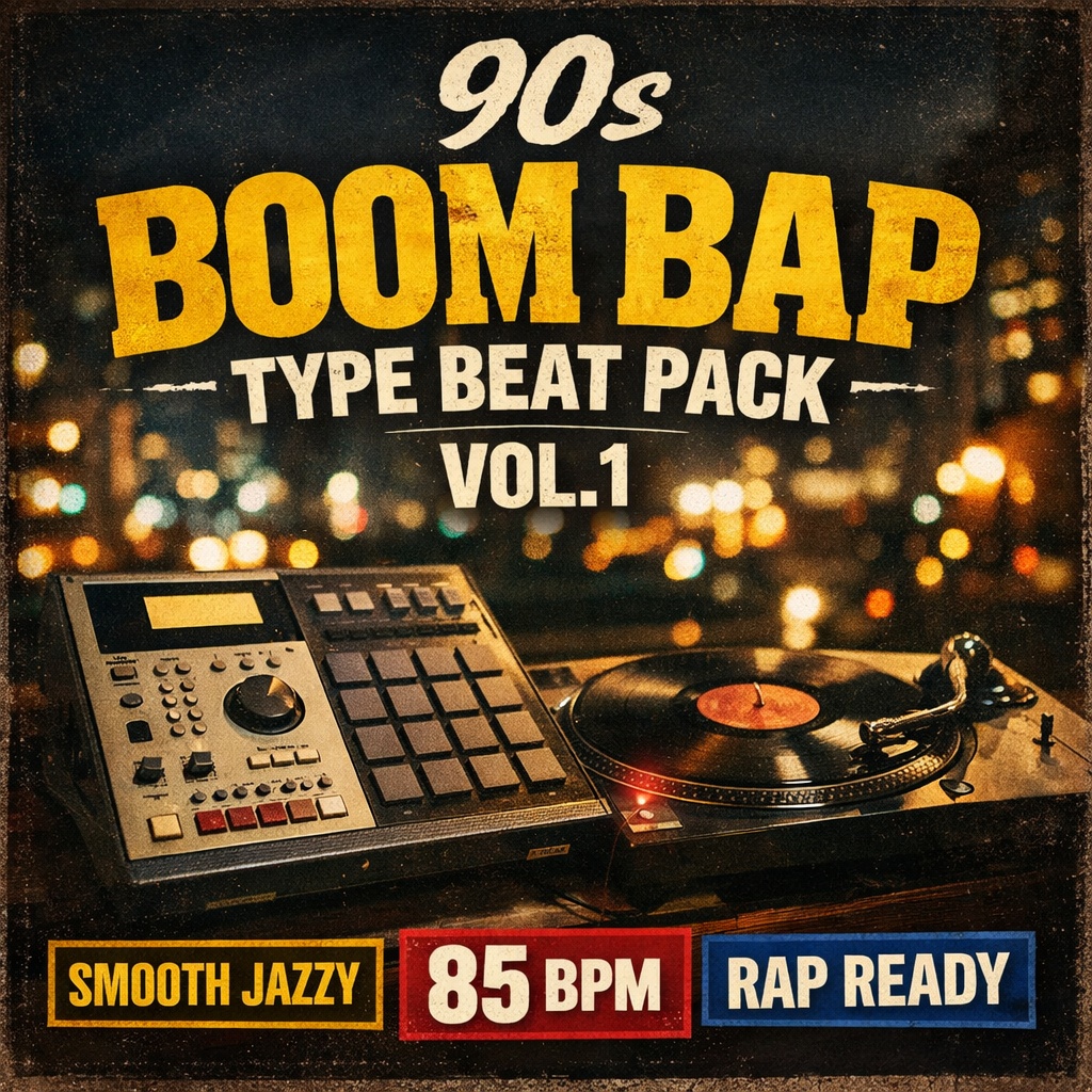 90s Boom Bap Type Beat Pack Vol.1 (Smooth Jazzy / 85BPM / Rap Ready)